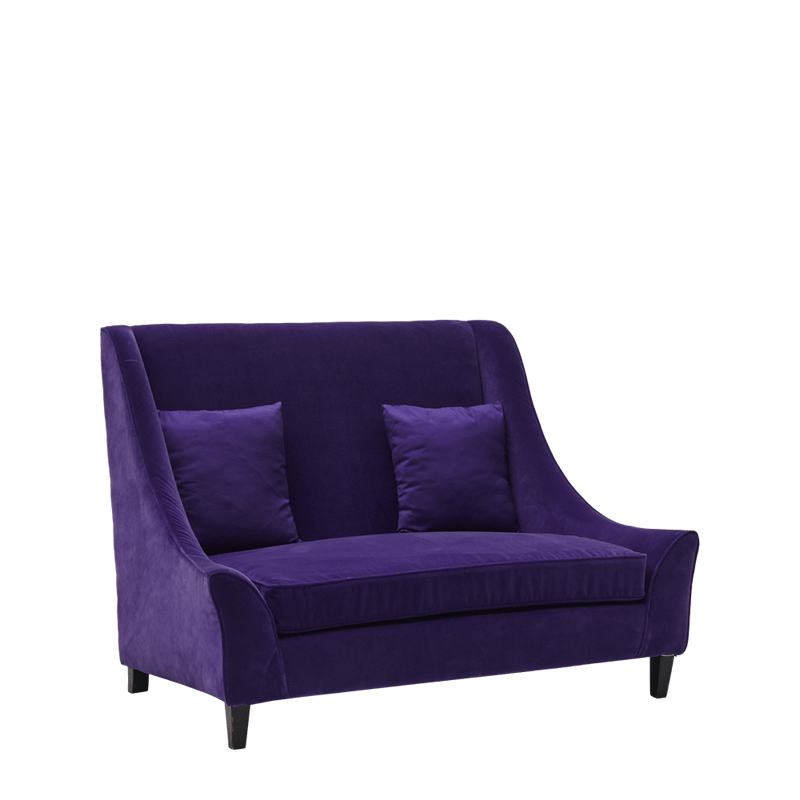 Verona Sofa in Purple Velvet