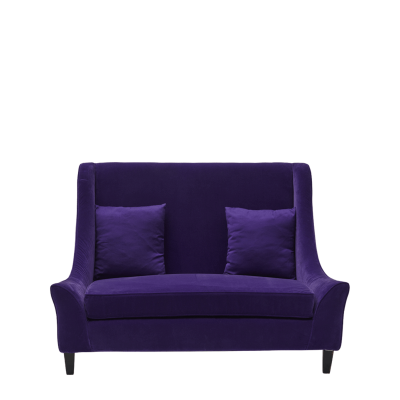 Verona Sofa in Purple Velvet
