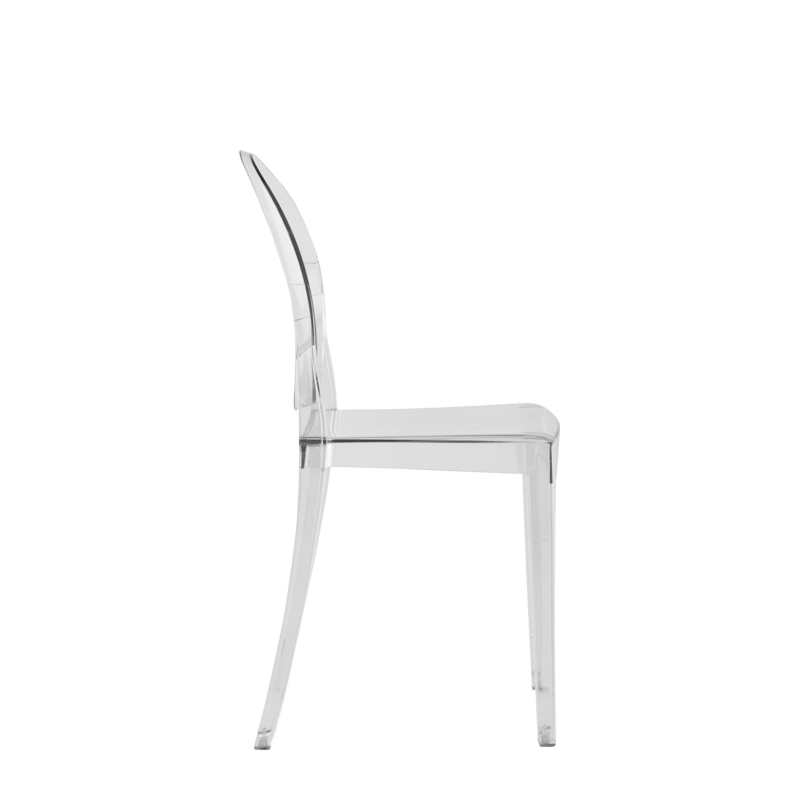 Victoria Ghost Chair in Clear