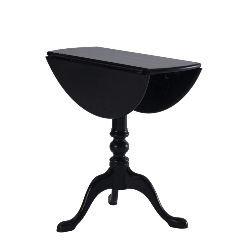 Round Bistro Café Table in Black