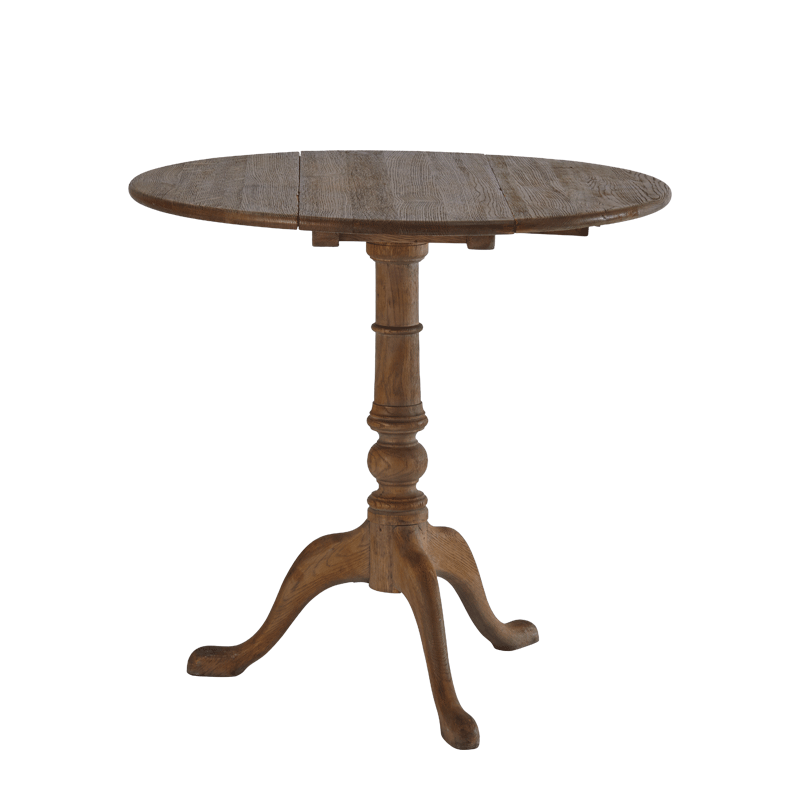 Round Bistro Café Table in Oak