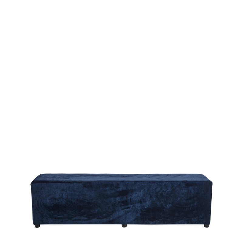 Rochelle Bench in Navy Blue Velvet