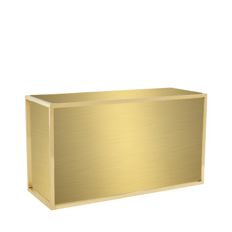 Unico Rectangular Bar with Gold Frame and Gold Panels