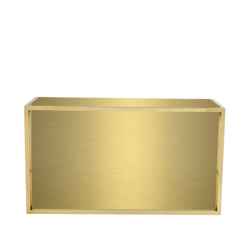 Unico Rectangular Bar with Gold Frame and Gold Panels