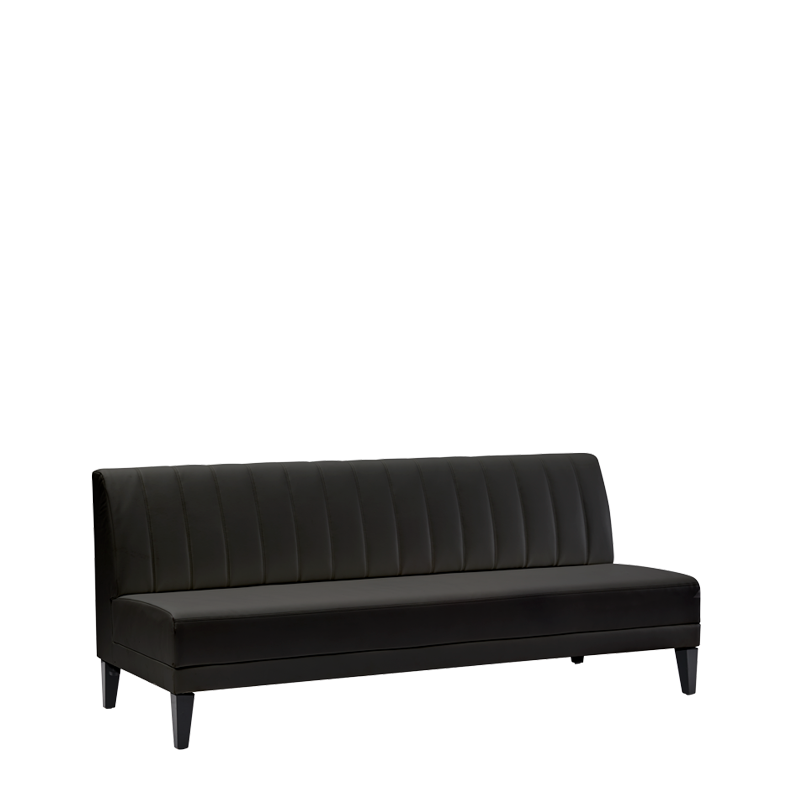 Infinito A Straight Sofa in Black