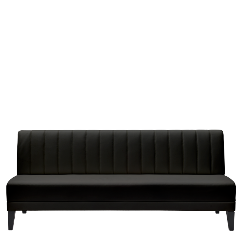 Infinito A Straight Sofa in Black