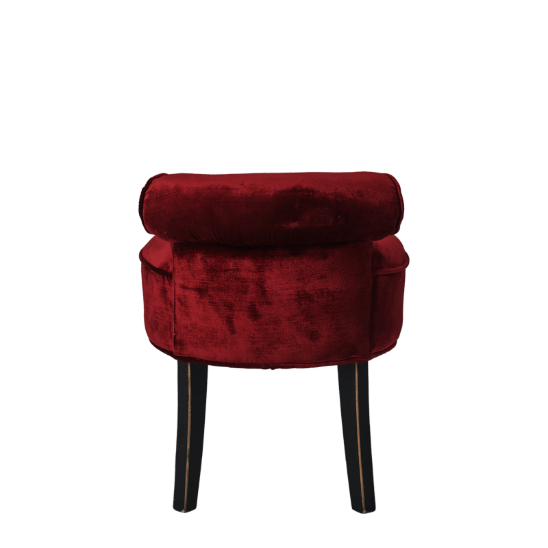 Belgravia Ottoman in Raspberry Velvet