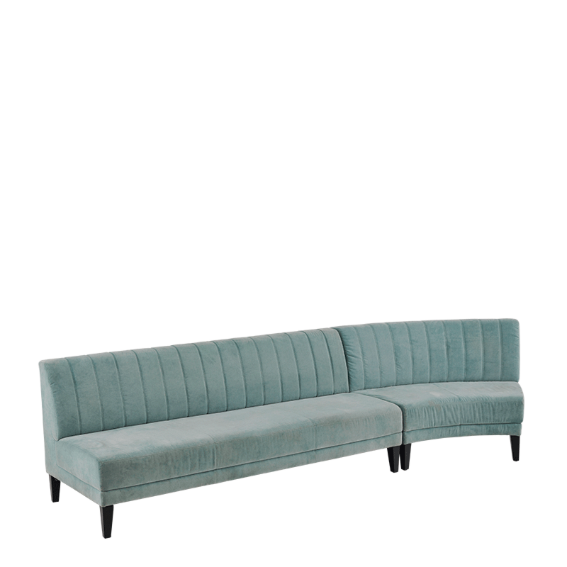 Infinito A Straight Sofa in Seafoam Green