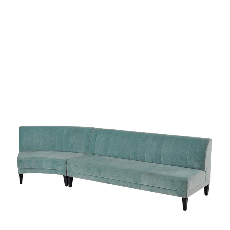 Infinito A Straight Sofa in Seafoam Green