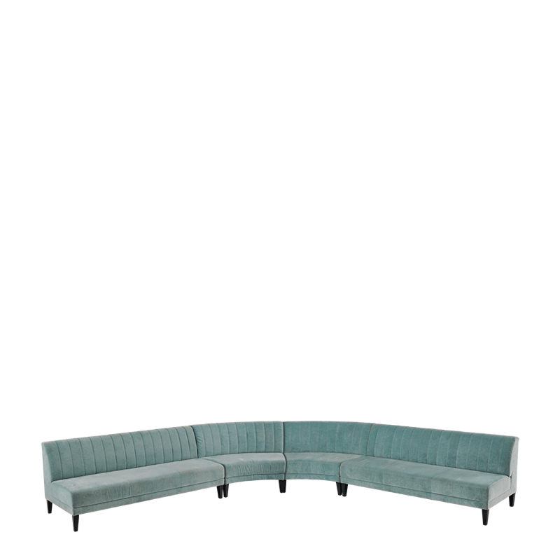 Infinito A Straight Sofa in Seafoam Green