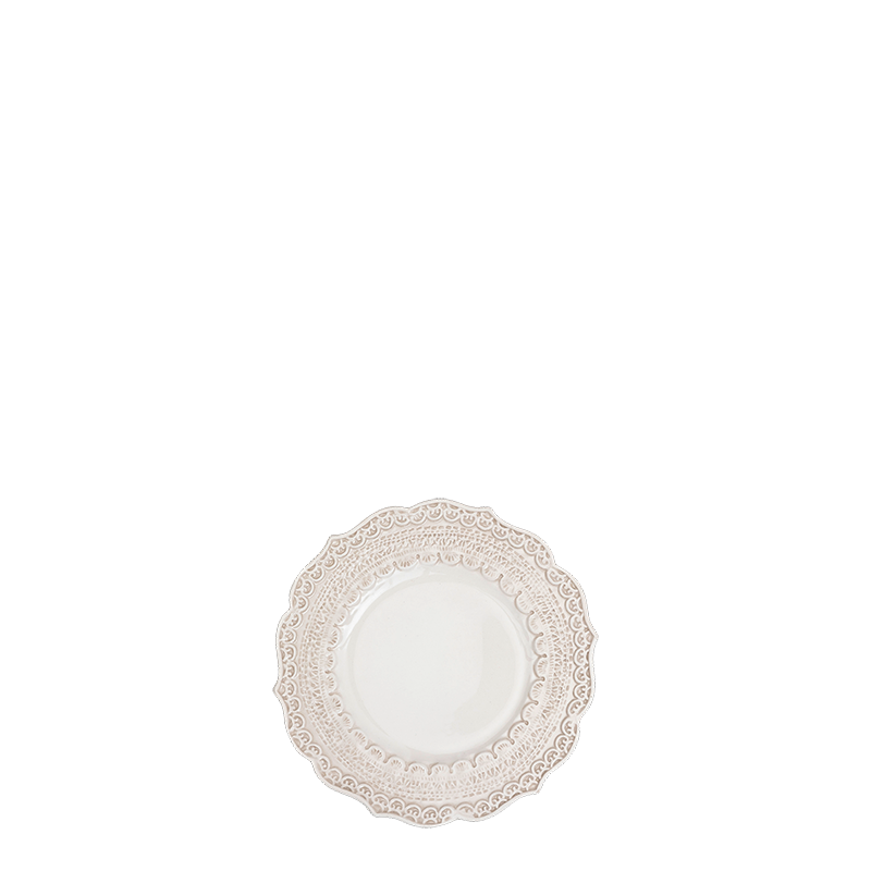 Cream Dentelle bread plate Ø 15 cm