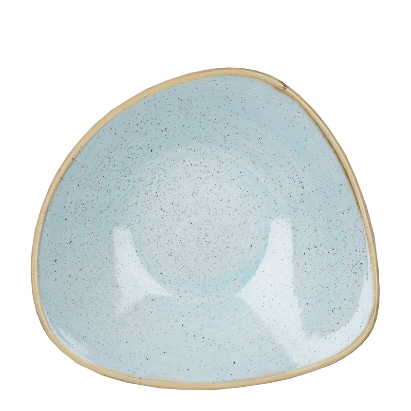 The triangulum bowl in duck egg blue