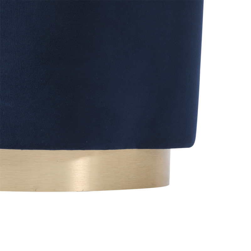 The Bloomsbury Ottoman in royal blue