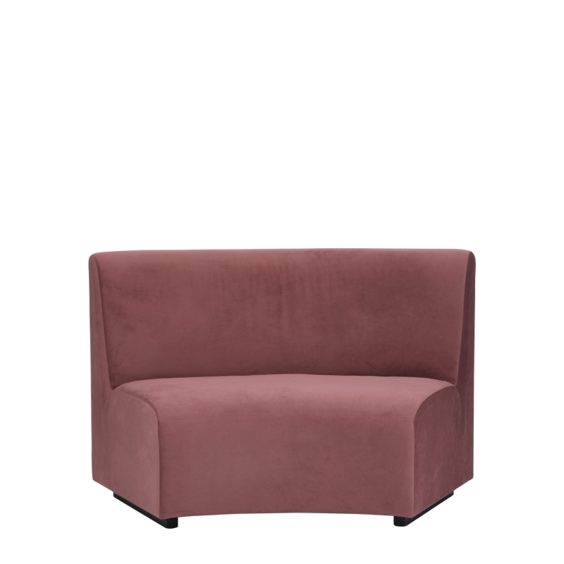 Endless Curve Sofa in Marsala 4.72 ft