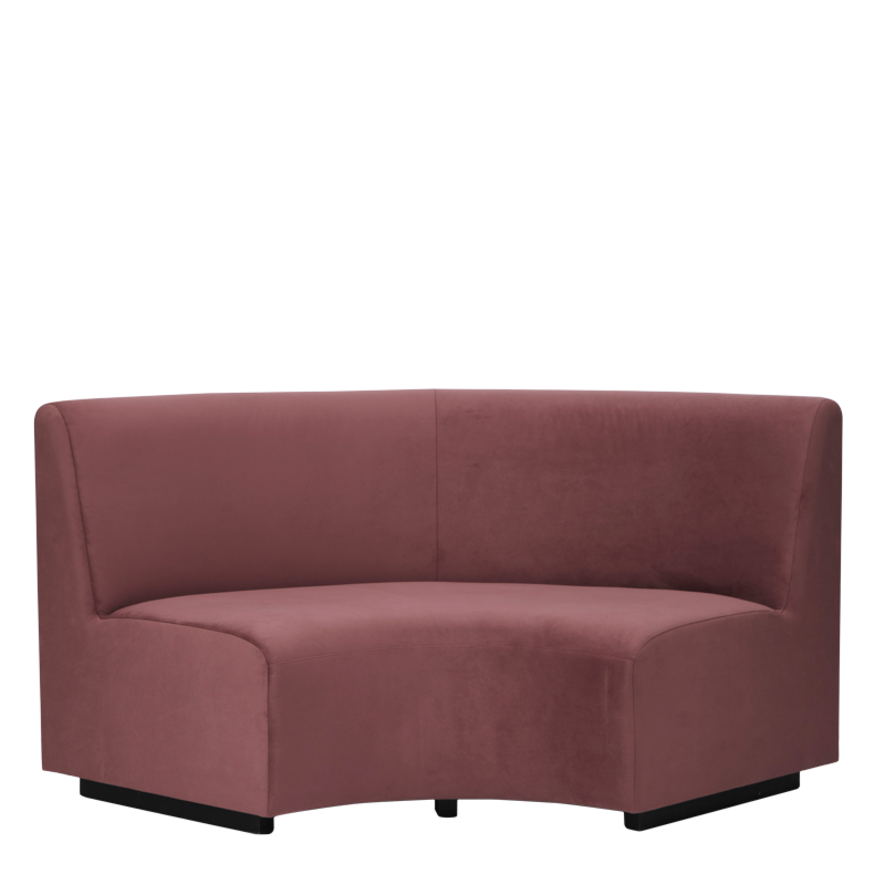 Endless Curve Sofa in Marsala 6.16 ft
