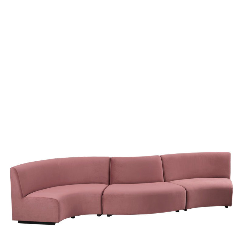 Endless Curve Sofa in Marsala 6.16 ft