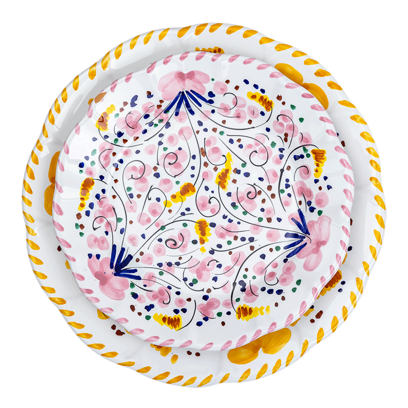 Large plate POPOLO per Vaisselle Vintage Ø 25 cm