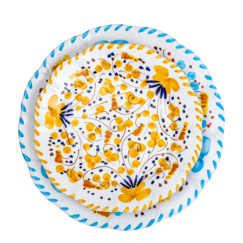 Large plate POPOLO per Vaisselle Vintage Ø 25 cm