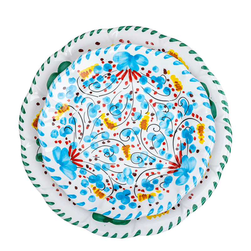 Large plate POPOLO per Vaisselle Vintage Ø 25 cm