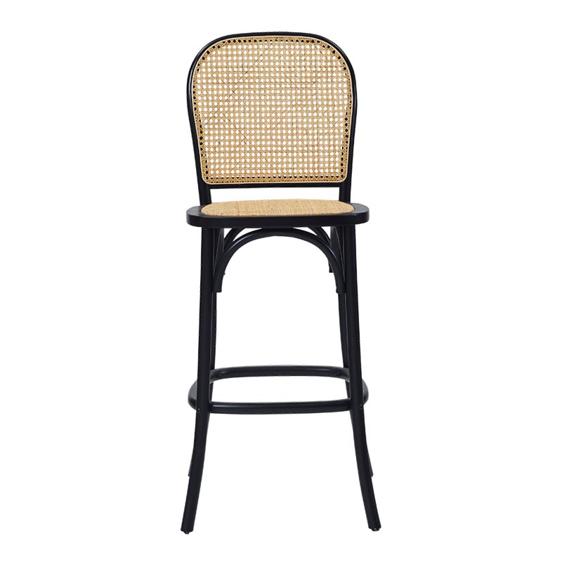 The Rattan Noir Bar Stool