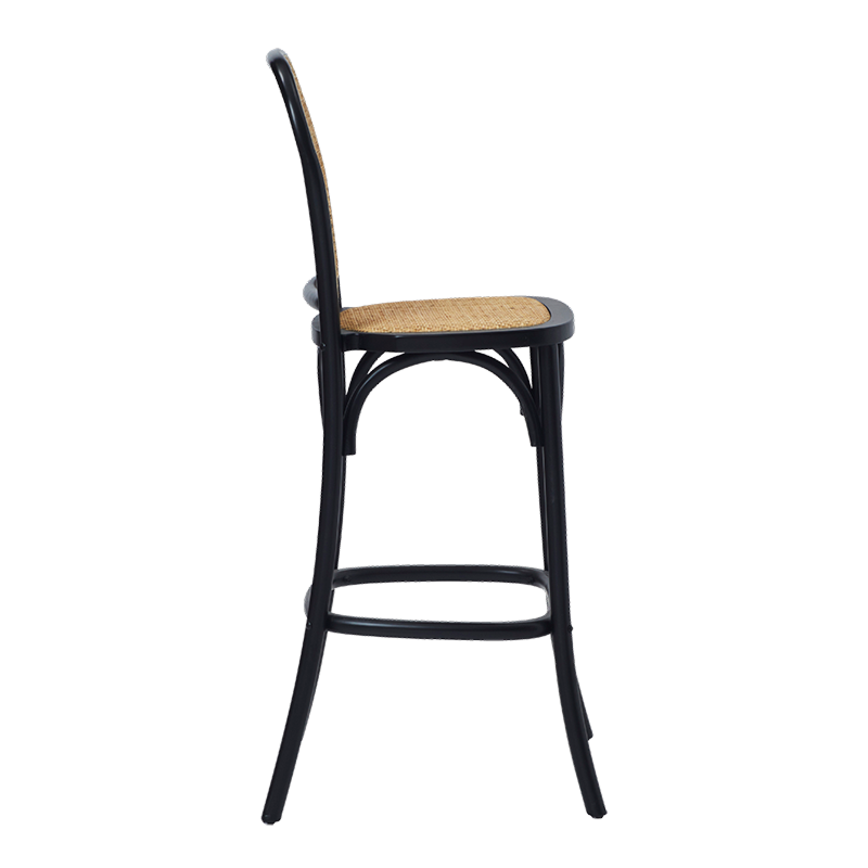 The Rattan Noir Bar Stool