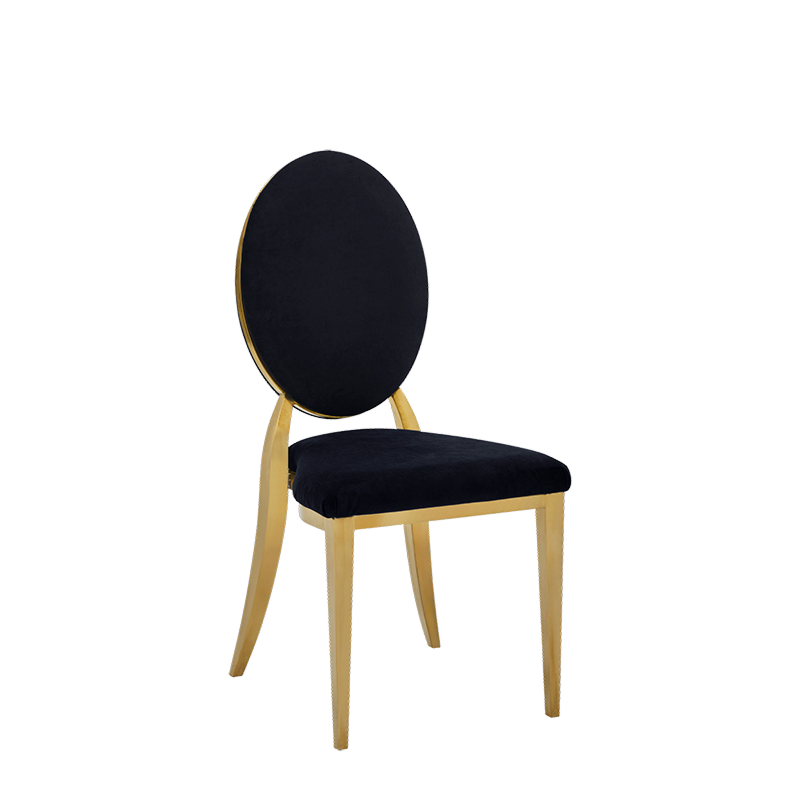 Divine Chair with velvet Black Seat and Back Pad