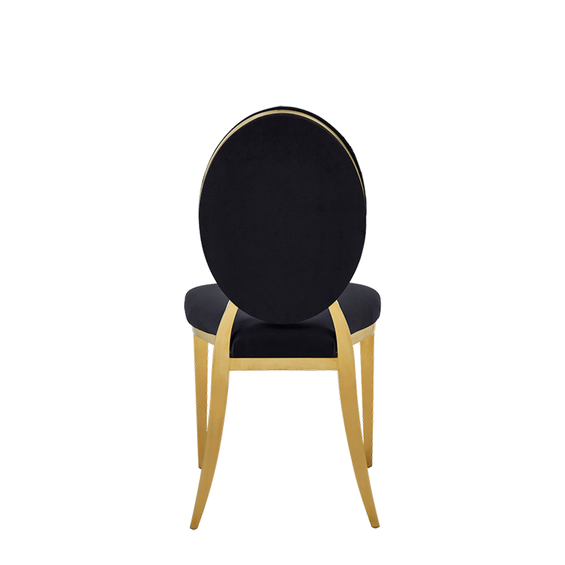 Divine Chair with velvet Black Seat and Back Pad