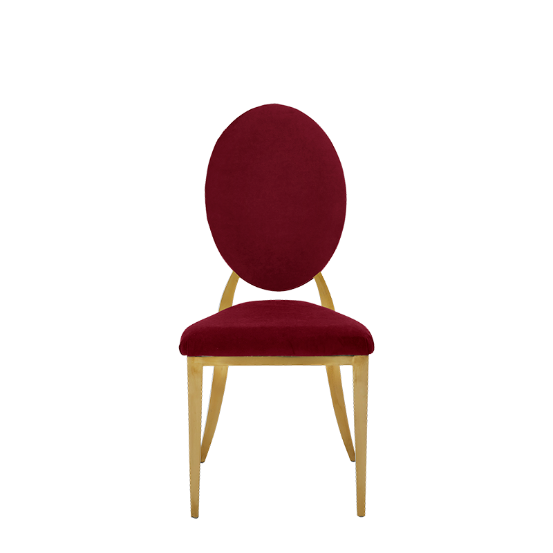 Divine Chair with Red Seat and Back Pad