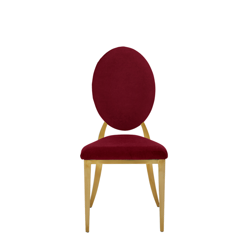 Divine Chair with velvet Red Seat and Back Pad