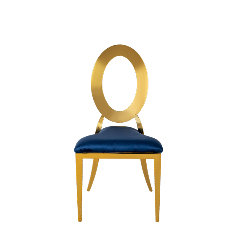 Divine Chair with velvet Blue Seat Pad