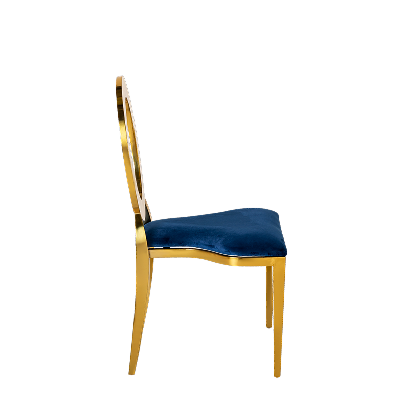 Divine Chair with velvet Blue Seat Pad