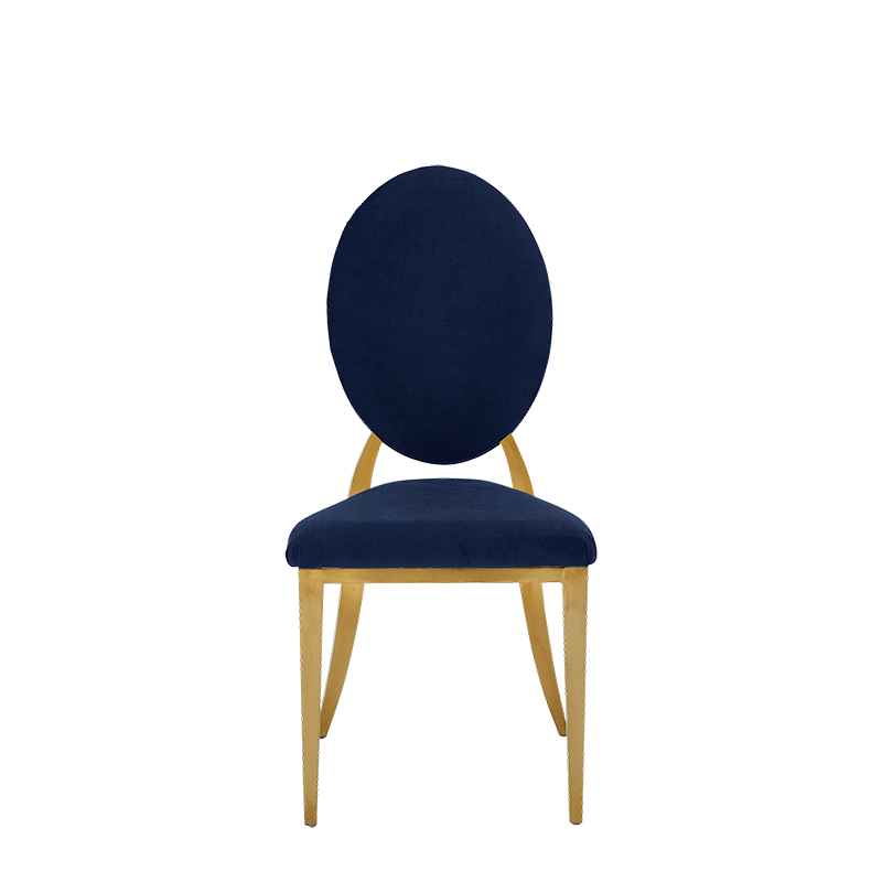Divine Chair with Blue Seat and Back Pad