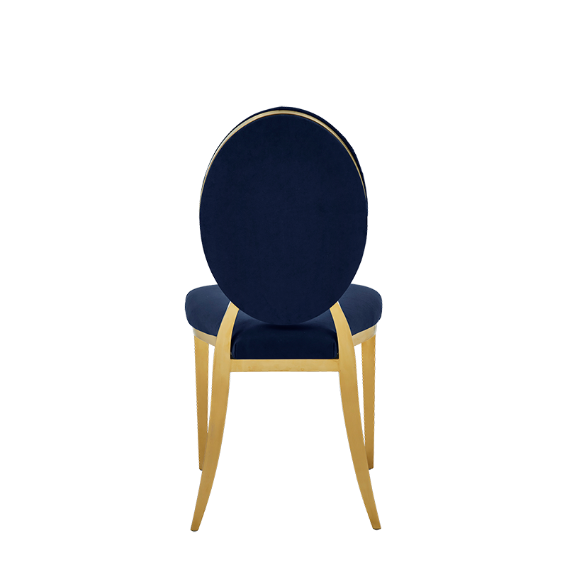 Divine Chair with Blue Seat and Back Pad