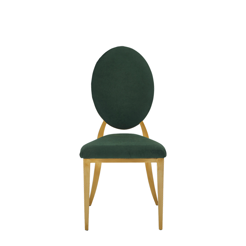 Divine Chair with velvet Forest Green Seat and Back Pad