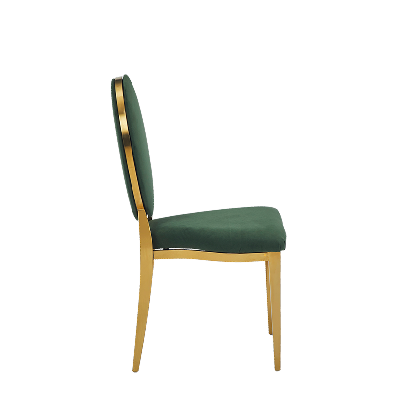 Divine Chair with velvet Forest Green Seat and Back Pad