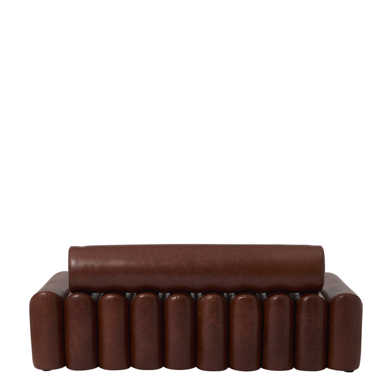 The Redmayne Sofa in Dark Brown leather