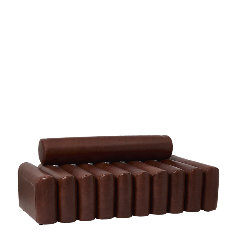 The Redmayne Sofa in Dark Brown leather