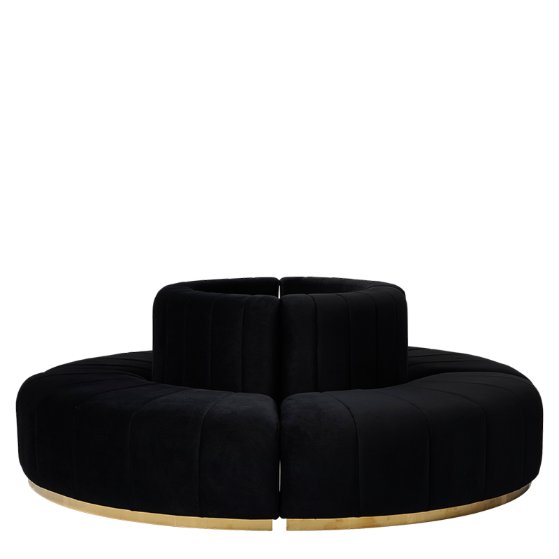 The Portabella Island Sofa in Black