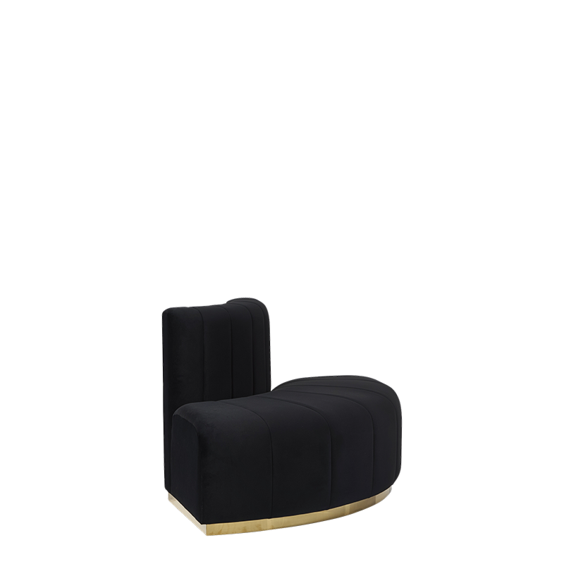 The Portabella Island Sofa in Black