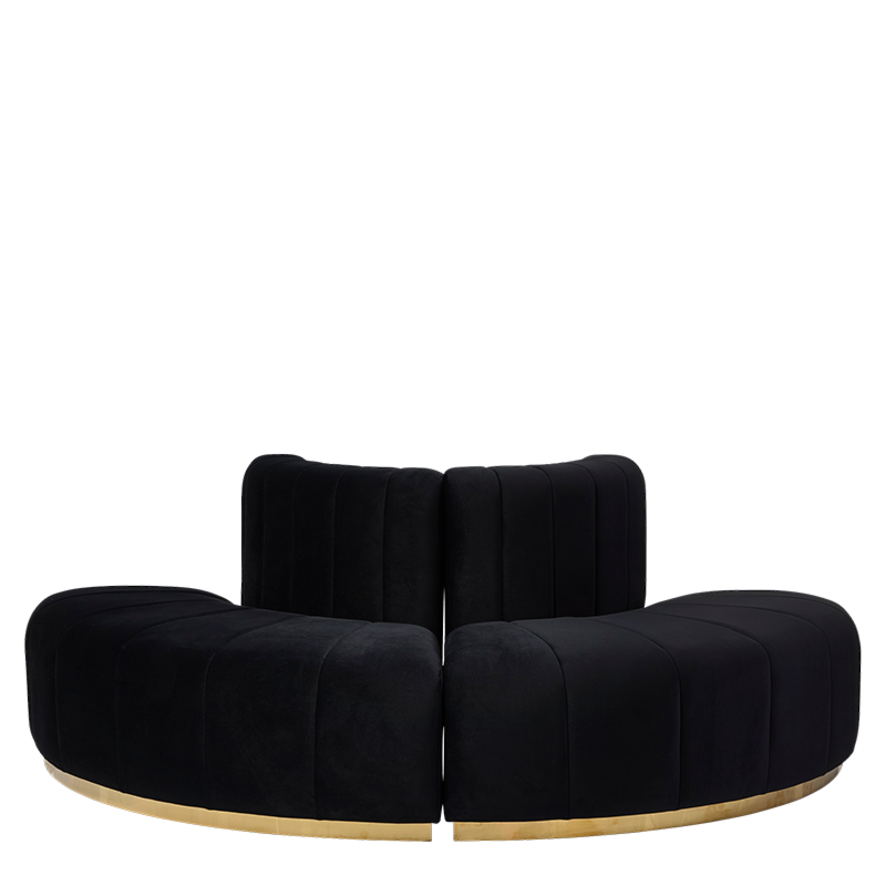 The Portabella Island Sofa in Black
