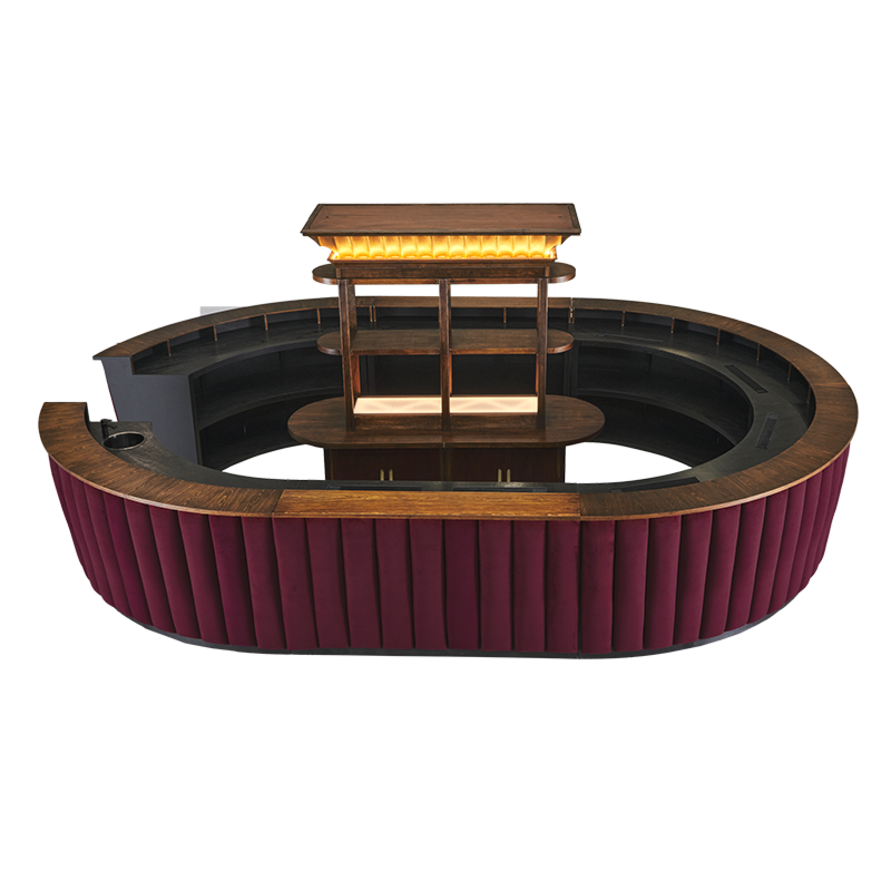 Merlot Bar L With Back Bar