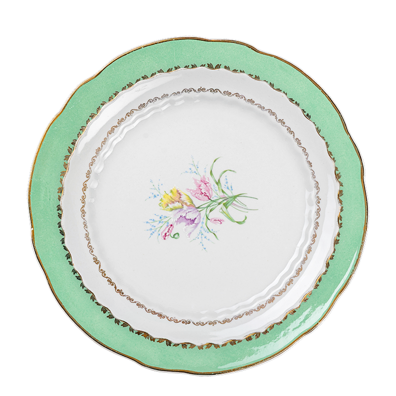 Vintage flowery Plates