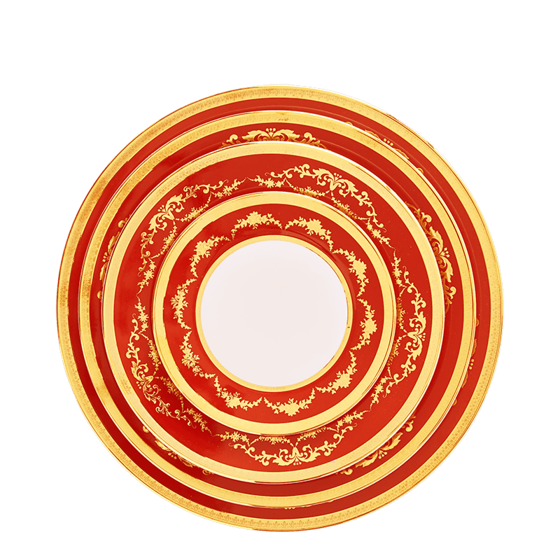 Hire Imperial Red Plates set - Options