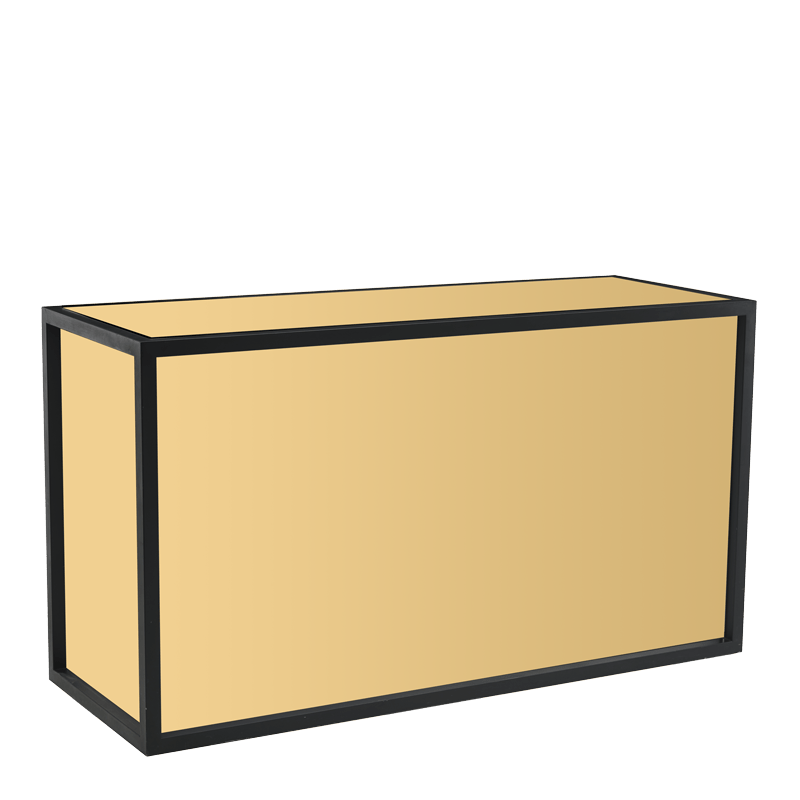 Hire Unico Rectangular Bar with Black Frame Hire - Options