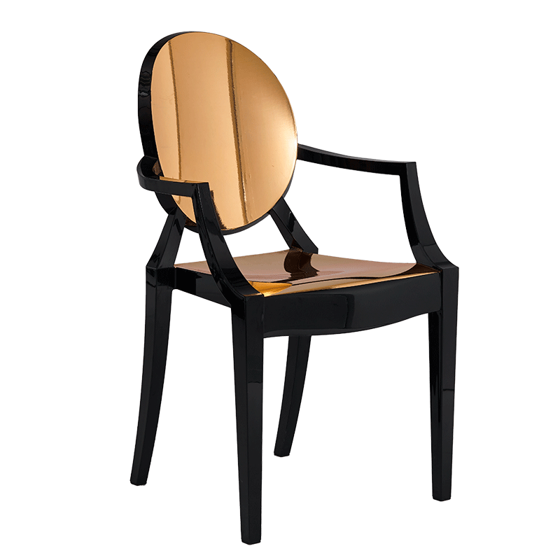 Gold ghost outlet chair
