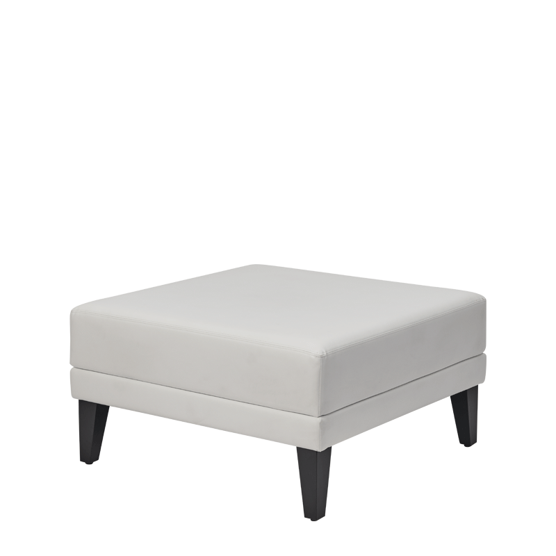 White leather ottoman hotsell