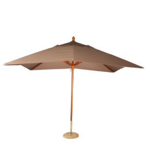 Taupe Louisiana Parasol 300 X 300 cm + Granite Stand Ø 50 cm
