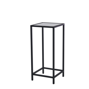 Unico Square Poseur Table with Black Frame and Coloured Top