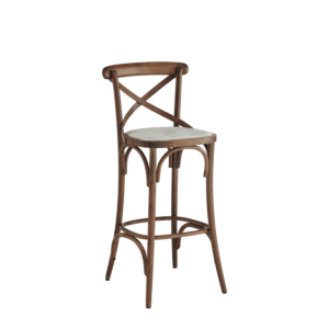 Coco Bar Stool in Natural with Vanilla Seat Pad
