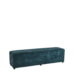 Rochelle Bench in Azzurro Blue Velvet